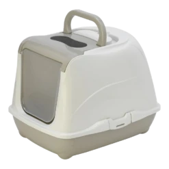 Flamingo Kattenbak Loki Grijs - M - 38x50x37cm -Huisdier Uitgebreid Winkel kattenbak loki grijs m 38x50x37cm 3