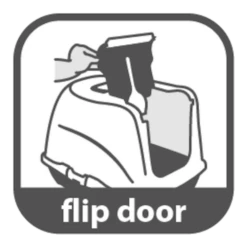 Flamingo Kattenbak Loki Grijs - M - 38x50x37cm -Huisdier Uitgebreid Winkel kattenbak loki m 38x50x37cm 6