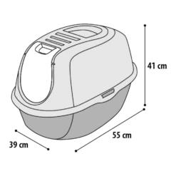 Flamingo Kattenbak Plato Hawai Lichtblauw - L - 39x55x41cm -Huisdier Uitgebreid Winkel kattenbak plato hawai l 39x55x41cm 2 3