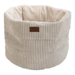 Designed By Lotte Kattenmand Ribbed Met Rits - Lichtgrijs - 50x50x35cm