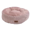 Designed By Lotte Kattenmand Ribbed Met Rits - Roze - 50x50x17cm -Huisdier Uitgebreid Winkel kattenmand ribbed met rits roze 50x50x17cm 1 1
