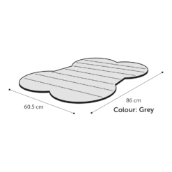 Flamingo Koelmat Fresk Drop Been - 86x60,5cm - Grijs -Huisdier Uitgebreid Winkel koelmat fresk drop been 86x60 5cm grijs 86x60cm 3