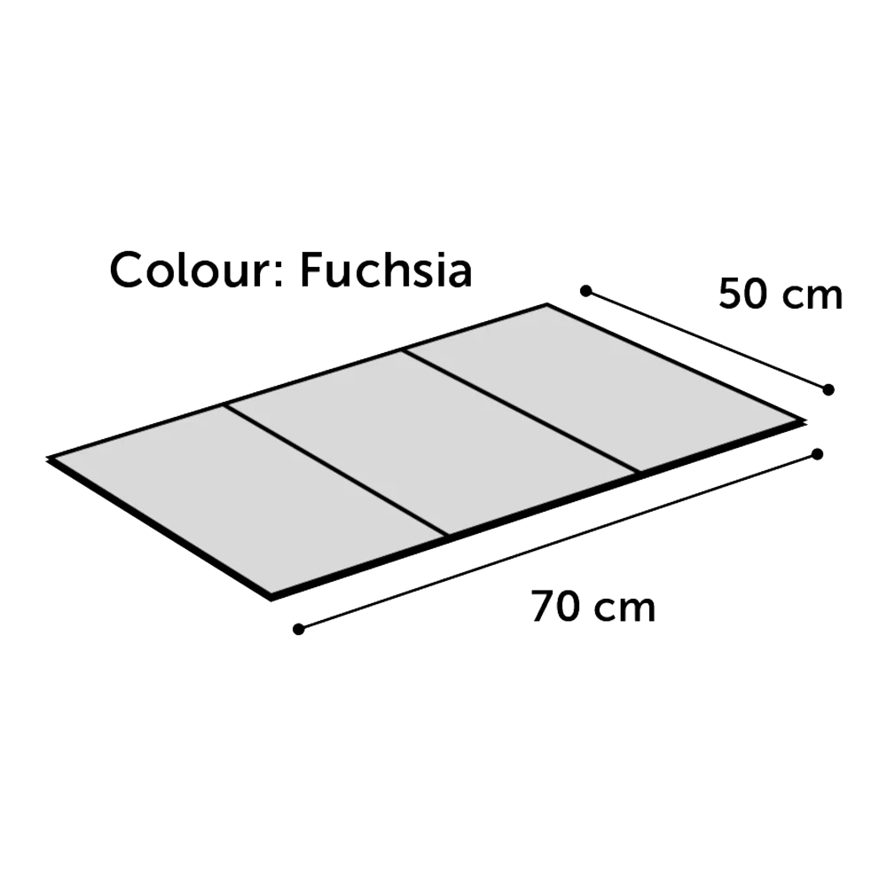 Flamingo Koelmat Fresk Drop Rechthoek Fuchsia - M - 70x50cm - Rood 5 Flamingo Koelmat Fresk Drop Rechthoek Fuchsia - M - 70x50cm - Rood - Afbeelding 3