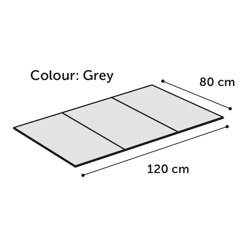 Flamingo Koelmat Fresk Drop Rechthoek - XXL - 120x80cm - Grijs 5 Flamingo Koelmat Fresk Drop Rechthoek - XXL - 120x80cm - Grijs - Afbeelding 3