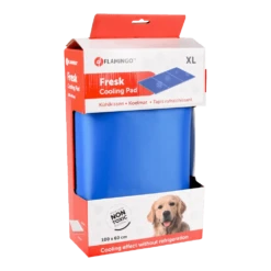 Flamingo Koelmat Fresk Rechthoek - XL - 100x60cm - Blauw -Huisdier Uitgebreid Winkel koelmat fresk rechthoek xl 100x60cm blauw 100x60cm 3