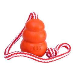Kong Aqua Met Touw Hondenspeelgoed - M - Oranje