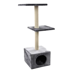 Flamingo Krabpaal Dalto - Grijs/Wit - 35x35x104,5cm