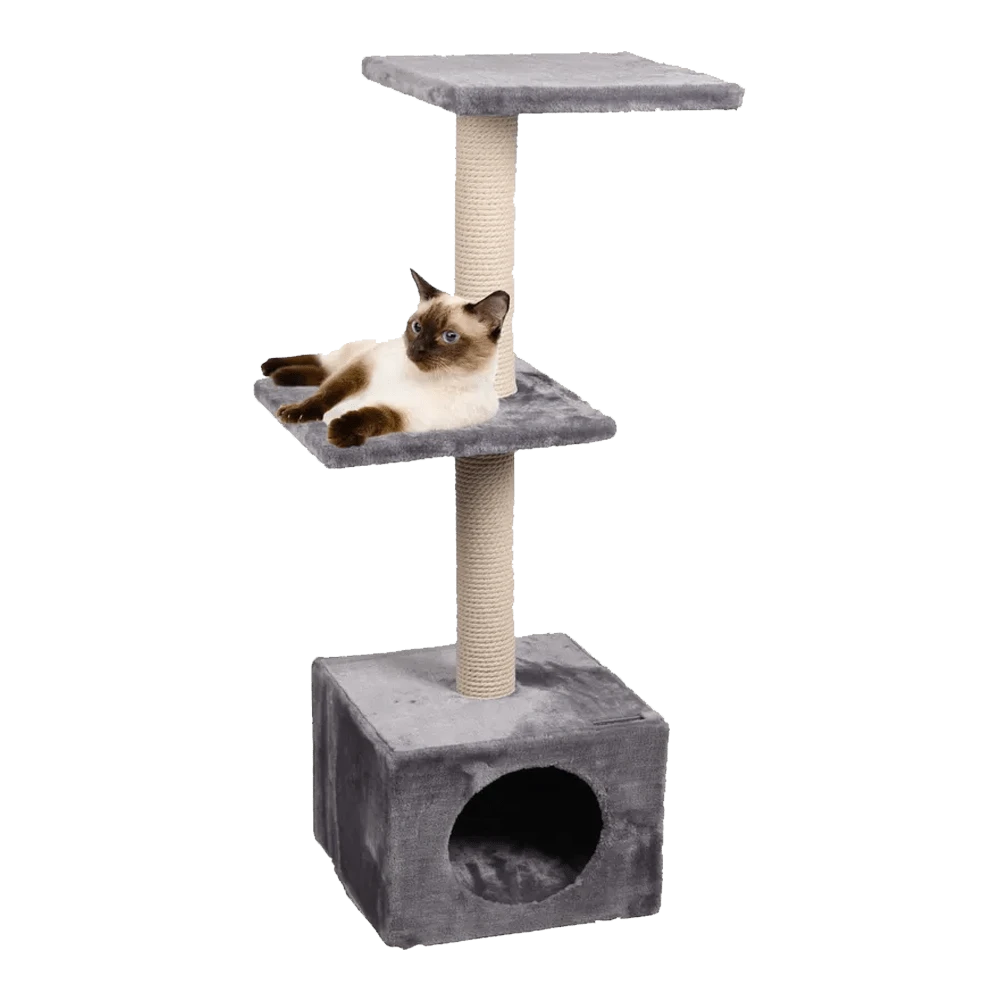 Flamingo Krabpaal Dalto - Grijs/Wit - 35x35x104,5cm 4 Flamingo Krabpaal Dalto - Grijs/Wit - 35x35x104,5cm - Afbeelding 2