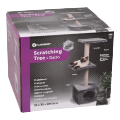 Flamingo Krabpaal Dalto - Grijs/Wit - 35x35x104,5cm 9 Flamingo Krabpaal Dalto - Grijs/Wit - 35x35x104,5cm -Huisdier Uitgebreid Winkel krabpaal dalto grijs wit 35x35x104 5cm flamingo 4 1