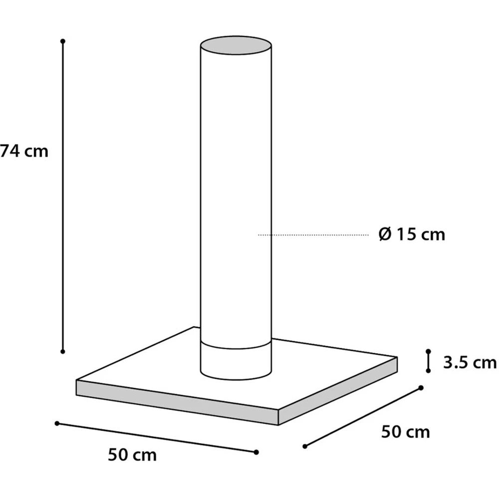 Flamingo Krabpaal Goliath 1 - Beige - 50x50x74cm 4 Flamingo Krabpaal Goliath 1 - Beige - 50x50x74cm - Afbeelding 2