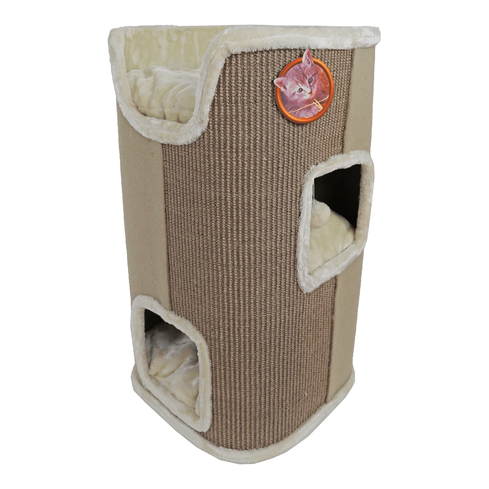 Krabton & Klimmeubel Met 2 Gaten - 75 Cm - Taupe/Beige