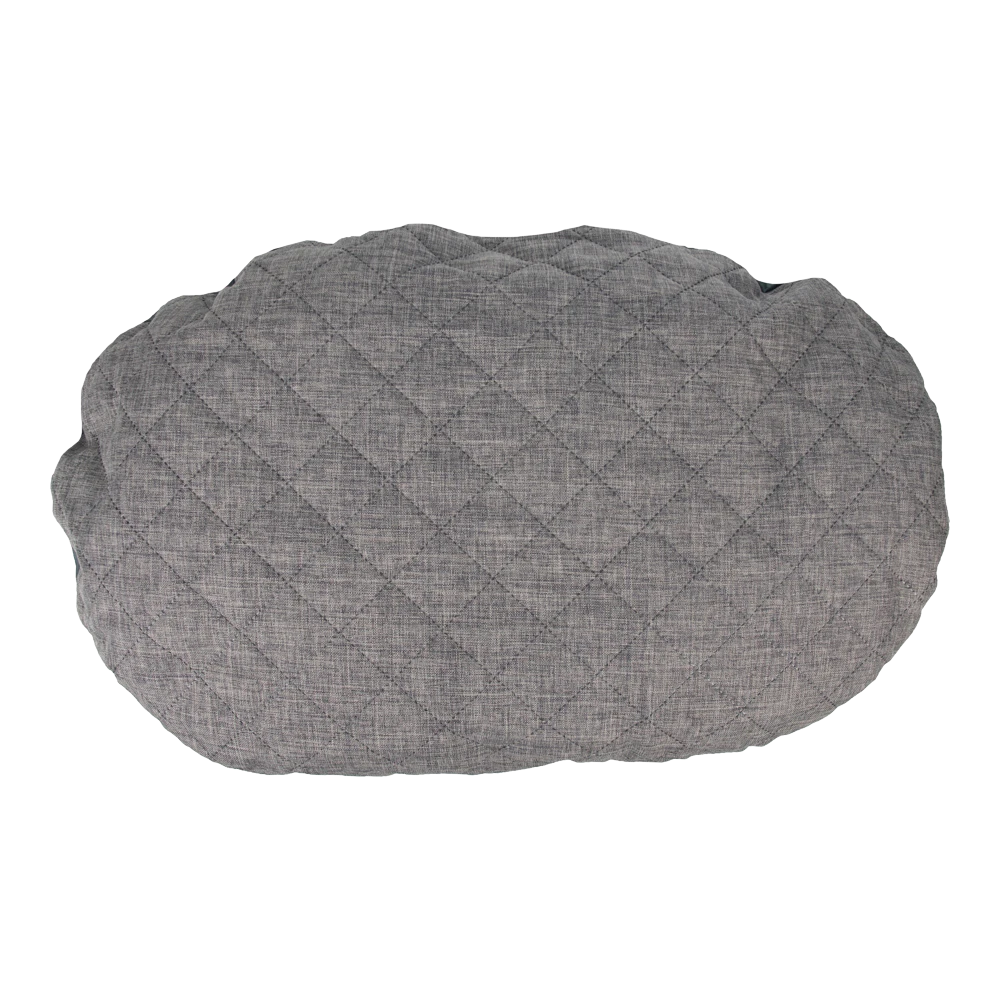 Flamingo Kussen Mano Ovaal Met Rits - Grijs - 90x50x15CM 4 Flamingo Kussen Mano Ovaal Met Rits - Grijs - 90x50x15CM - Afbeelding 2