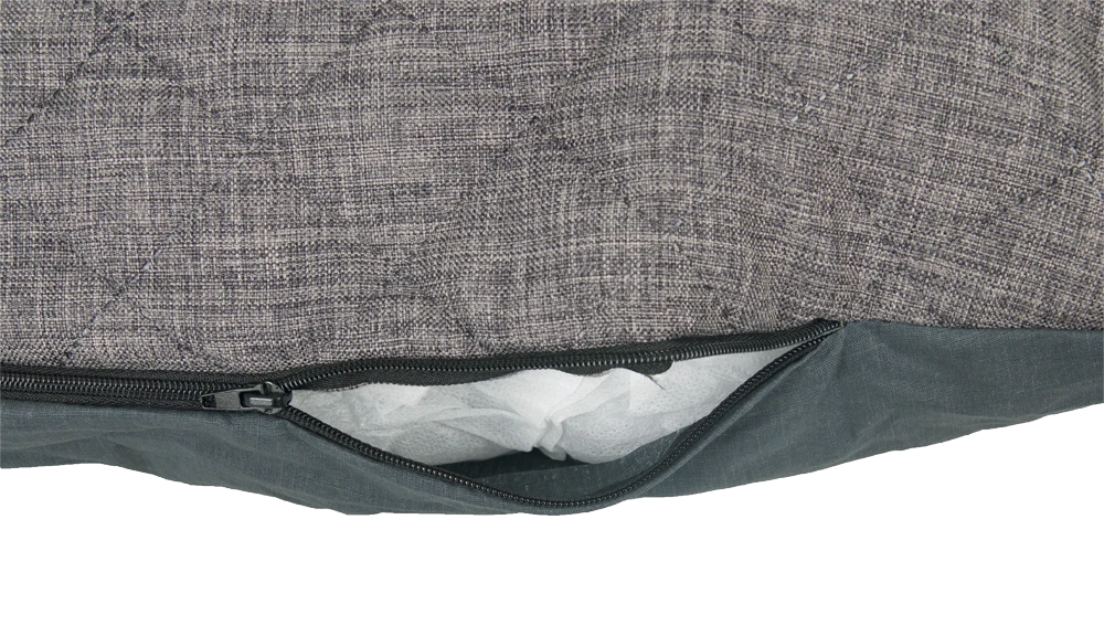 Flamingo Kussen Mano Ovaal Met Rits - Grijs - 90x50x15CM 5 Flamingo Kussen Mano Ovaal Met Rits - Grijs - 90x50x15CM - Afbeelding 3