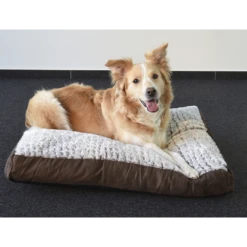 Flamingo Kussen Snoozzy Rechthoekig Met Rits - Bruin - 100X65X12CM -Huisdier Uitgebreid Winkel kussen snoozzy rechthoekig met rits bruin 100x65x12cm 2 4