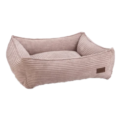 Designed By Lotte Ligmand Ribbed Met Rits - Roze - 65x60x20cm -Huisdier Uitgebreid Winkel ligmand ribbed met rits roze 65x60x20cm 1