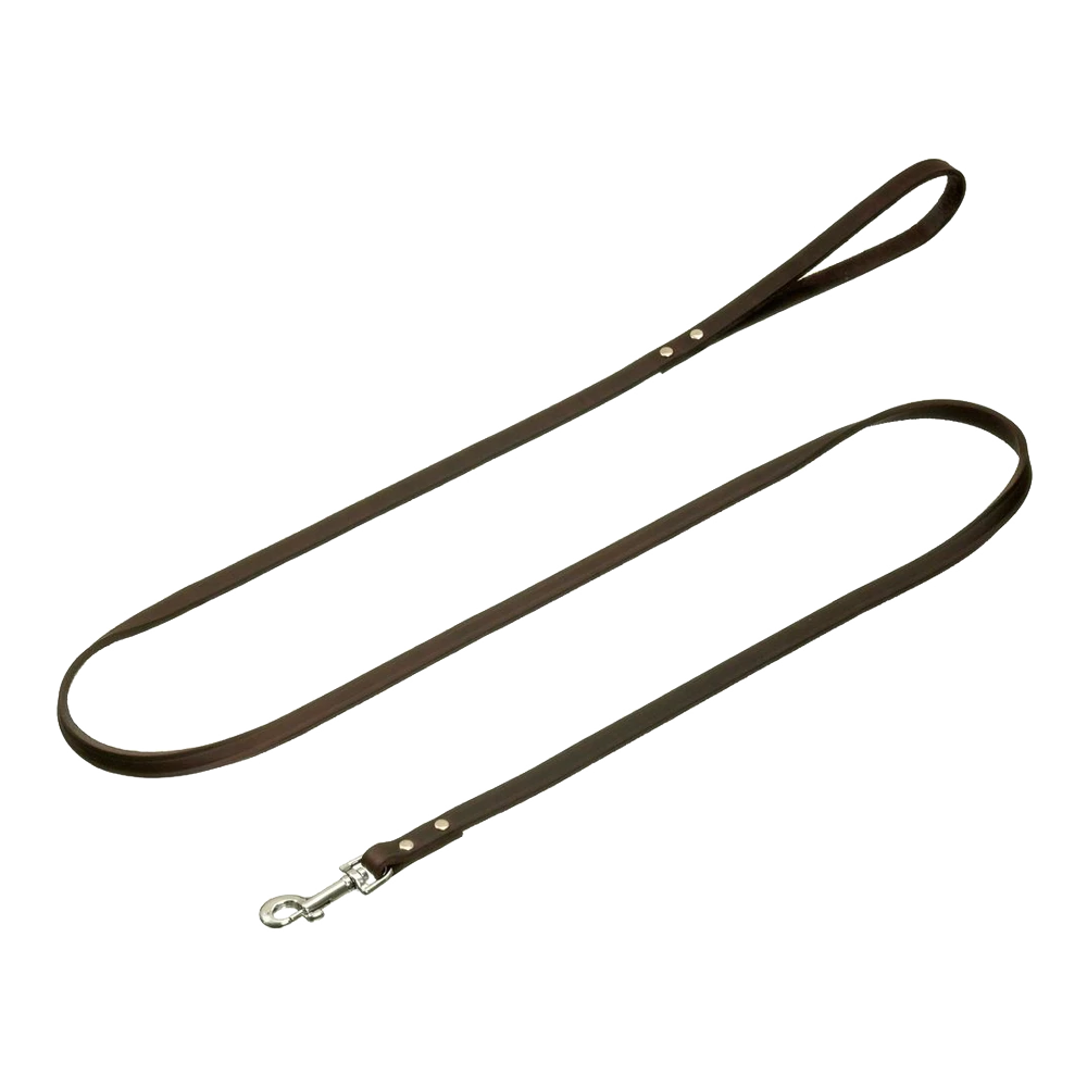 Flamingo Rondo Looplijn Geklonken Bruin - Leer - 100cm 12mm - Hondenriem 3 Flamingo Rondo Looplijn Geklonken Bruin - Leer - 100cm 12mm - Hondenriem