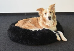 Flamingo Mand Krems Rond - Zwart - 70 Cm -Huisdier Uitgebreid Winkel mand krems rond zwart 4 2