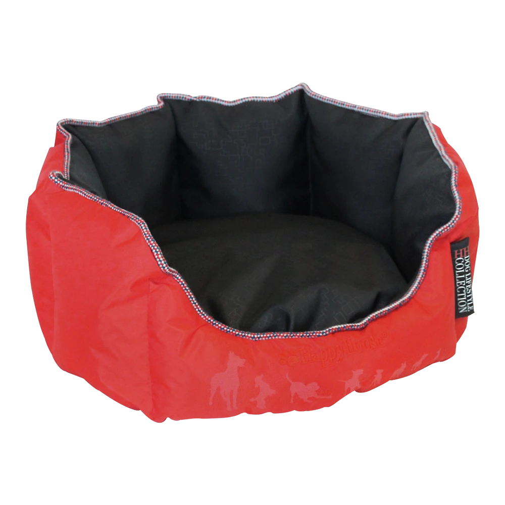 Mand Rond Dog Lifestyle - S - Rood, Zwart - Happy House