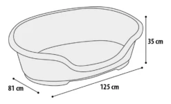 Flamingo Mand Somnus Plastic - Bruin - 110/125CM -Huisdier Uitgebreid Winkel mand somnus plastic bruin 110 125cm 2 1