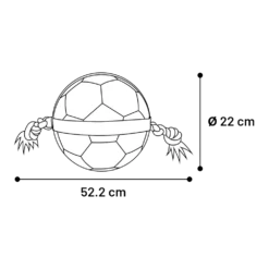 Flamingo Matchball Voetbal Met Touw - 22x22x52.2cm -Huisdier Uitgebreid Winkel matchball voetbal met touw 22x22x522cm 5