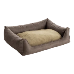 MaxxNobel Orthopedische Sofa Lederlook/teddy - Taupe - 90 X 70cm - Hondenmand -Huisdier Uitgebreid Winkel maxxnobel orthopedische sofa lederlook teddy taupe hondenmand 2 1 2