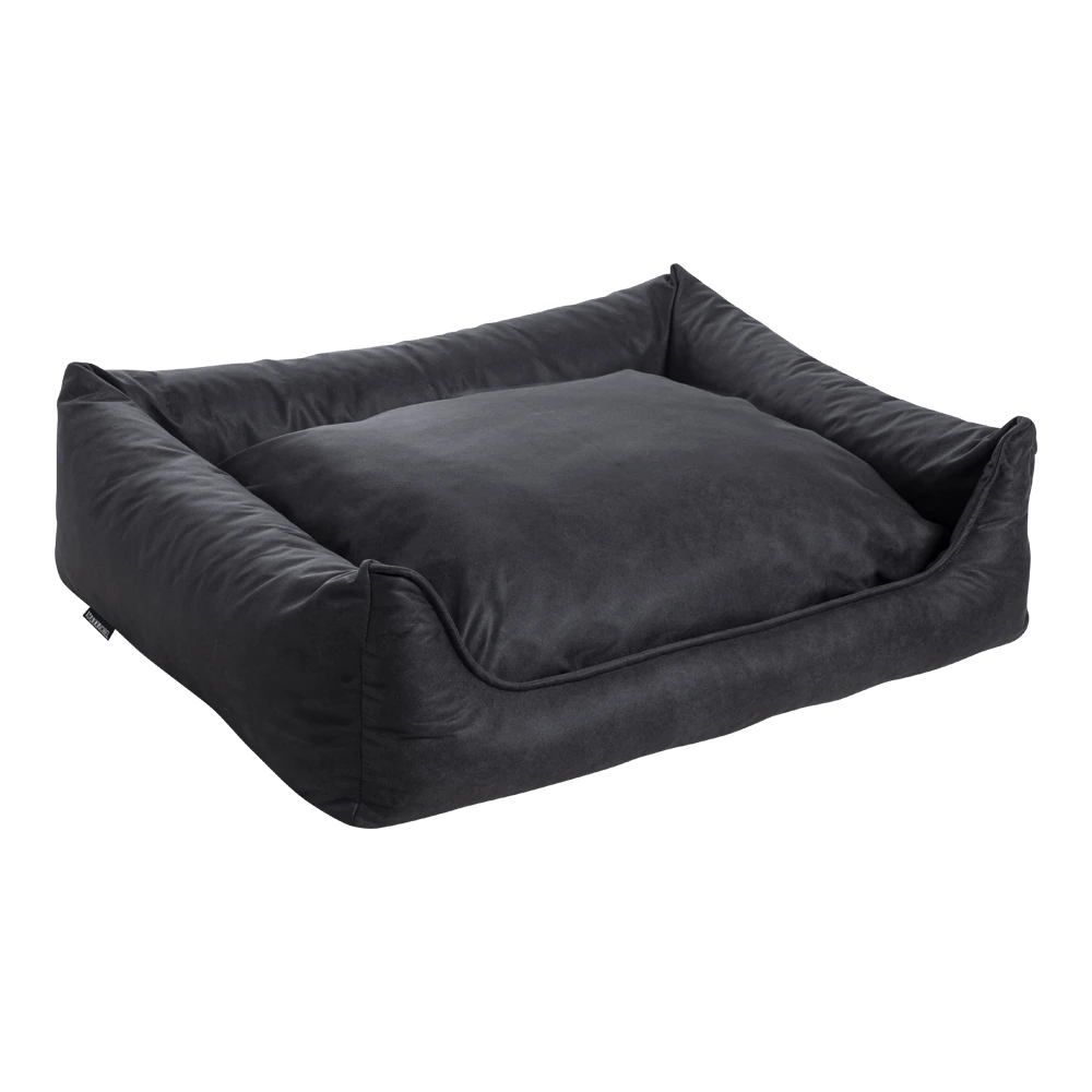 MaxxNobel Orthopedische Sofa Lederlook/teddy - Zwart - 120 X 85cm - Hondenmand 3 MaxxNobel Orthopedische Sofa Lederlook/teddy - Zwart - 120 X 85cm - Hondenmand