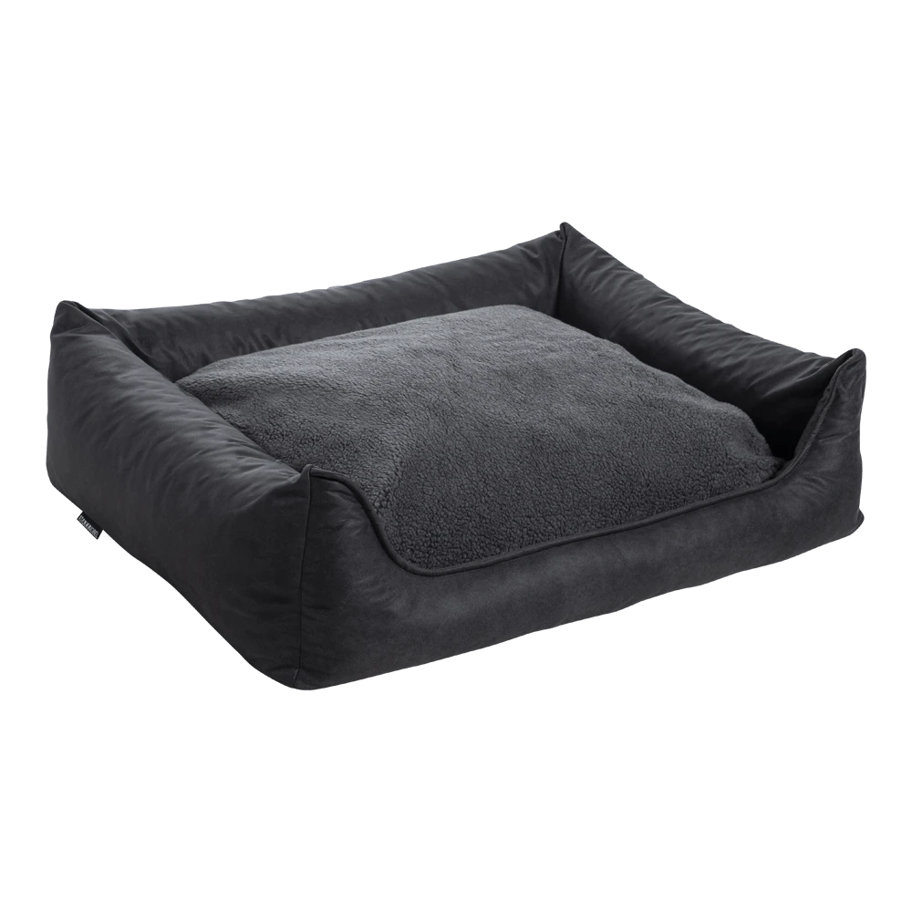 MaxxNobel Orthopedische Sofa Lederlook/teddy - Zwart - 120 X 85cm - Hondenmand 4 MaxxNobel Orthopedische Sofa Lederlook/teddy - Zwart - 120 X 85cm - Hondenmand - Afbeelding 2