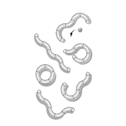 Flamingo Moggy Tunnel Met Bal - Roze/wit - 39x39x7,7cm -Huisdier Uitgebreid Winkel moggy tunnel met bal roze wit 39x39x7 7cm 5