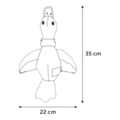 Flamingo Natura Delight Eend Hondenspeeltje - 35cm -Huisdier Uitgebreid Winkel natura delight eend hondenspeeltje 35cm 3 1