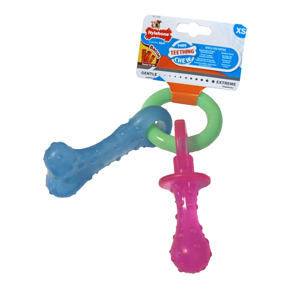 Nylabone Puppy Flexibele Bijtring/speen 4 Nylabone Puppy Flexibele Bijtring/speen - Afbeelding 2