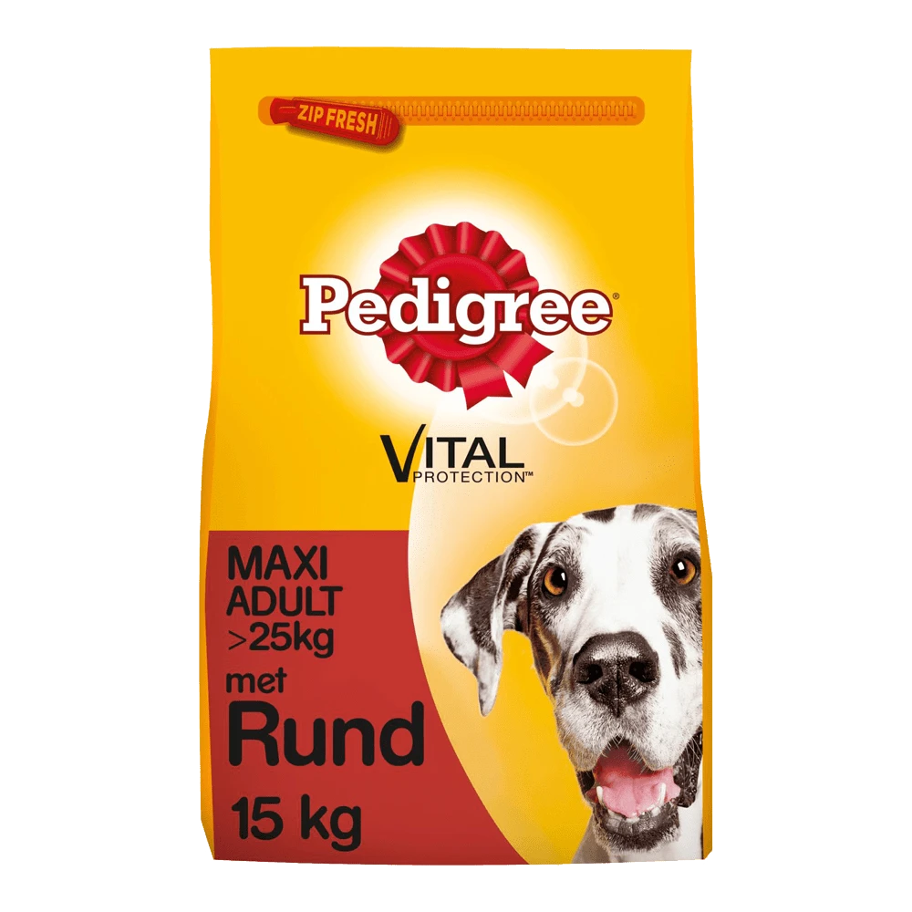 Pedigree Vital Protection Maxi Adult Brokken - Rundvlees - Hondenvoer - 15kg 3 Pedigree Vital Protection Maxi Adult Brokken - Rundvlees - Hondenvoer - 15kg