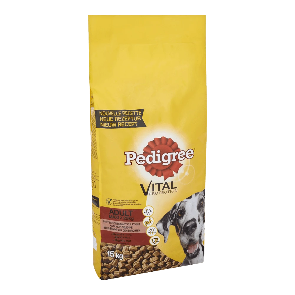 Pedigree Vital Protection Maxi Adult Brokken - Rundvlees - Hondenvoer - 15kg 4 Pedigree Vital Protection Maxi Adult Brokken - Rundvlees - Hondenvoer - 15kg - Afbeelding 2