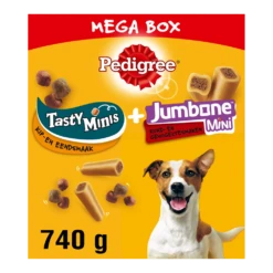Pedigree Megabox Tasty Bites + Jumbone - Hondensnacks - Rund Gevogelte - 740 G