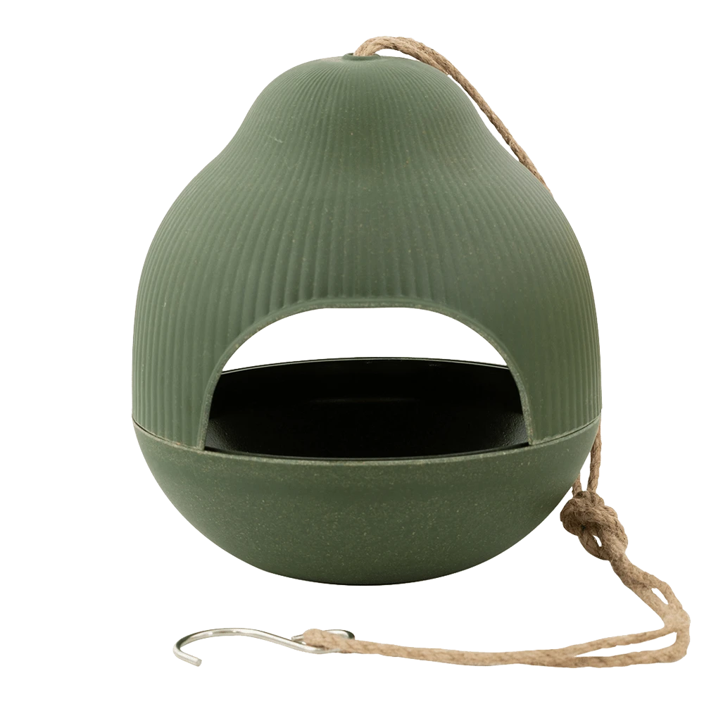 Point-Virgule Voederhuisje Voor Vogels - Bamboevezel Jagersgroen - U00f818.2cm X H19cm