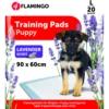 Flamingo Puppy Trainingsmat Lavendel L - 90x60cm - 20st - Honden Zindelijksheidmat -Huisdier Uitgebreid Winkel puppy trainingsmat lavendel l 90x60cm 20st honden zindelijksheidmat 1 2