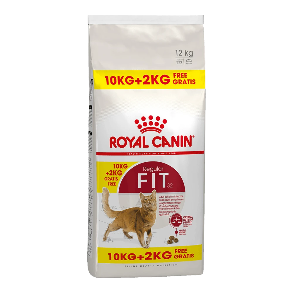 ROYAL CANINu00ae Fit 32 Bonusbag - Volwassen - Kattenvoer - 10 + 2kg