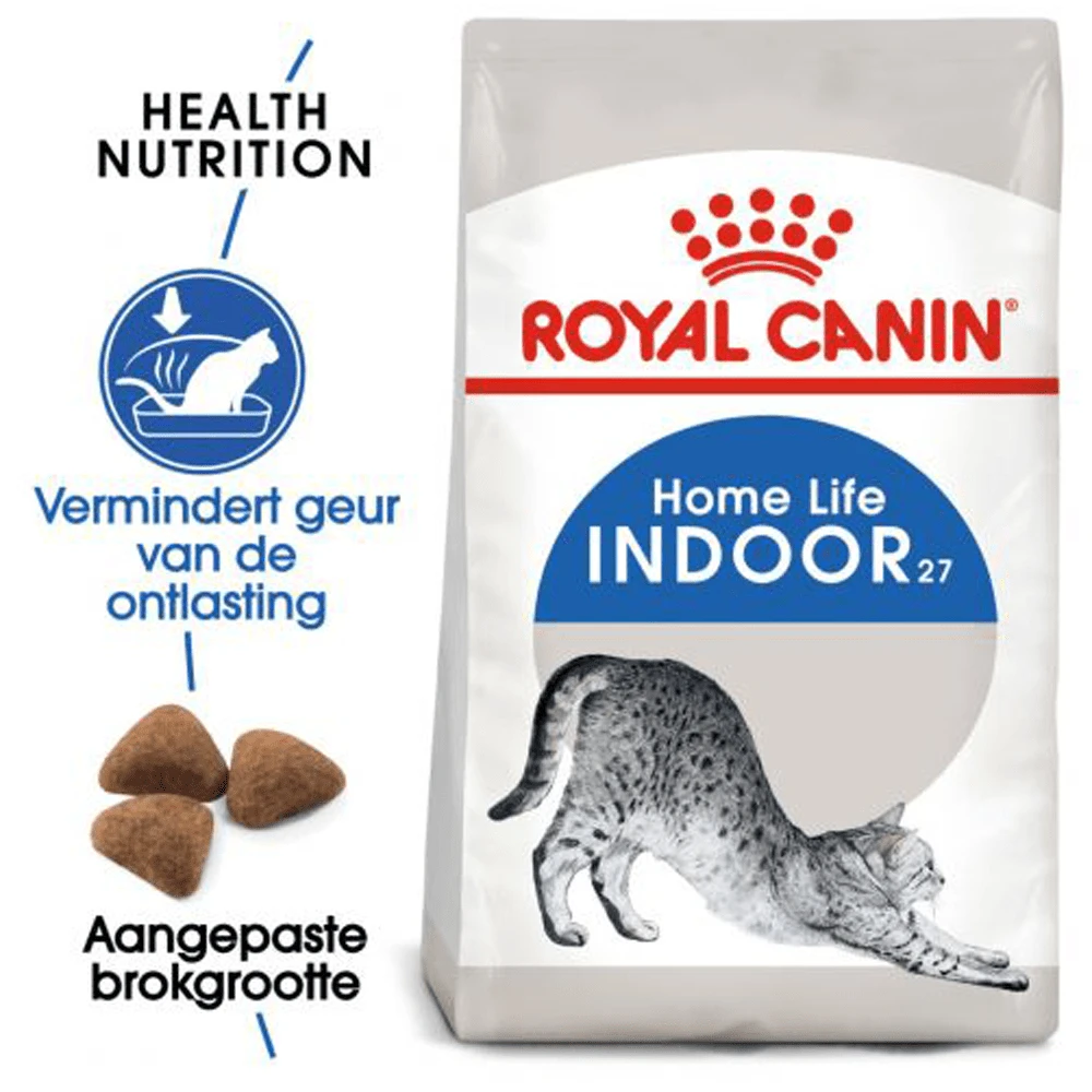 ROYAL CANINu00ae Indoor 27 - Volwassen - Kattenvoer - 2kg 4 ROYAL CANINu00ae Indoor 27 - Volwassen - Kattenvoer - 2kg - Afbeelding 2