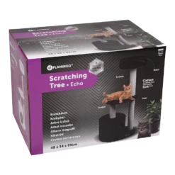 Flamingo Scratching Tree Echo - Black - 48x34x99cm 11 Flamingo Scratching Tree Echo - Black - 48x34x99cm -Huisdier Uitgebreid Winkel scratching tree echo black 48x34x99cm flamingo 5
