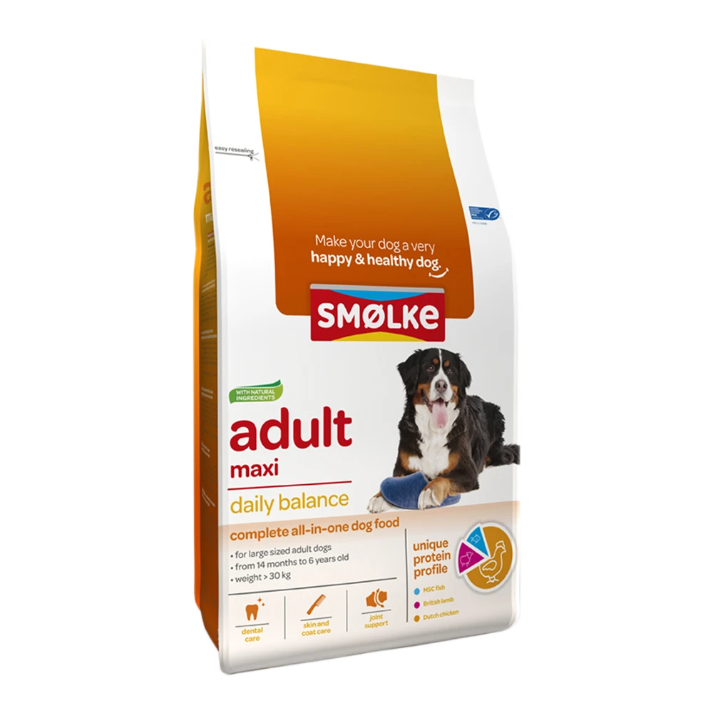 Smu00f8lke Adult Maxi - Hondenvoer - 3kg 3 Smu00f8lke Adult Maxi - Hondenvoer - 3kg