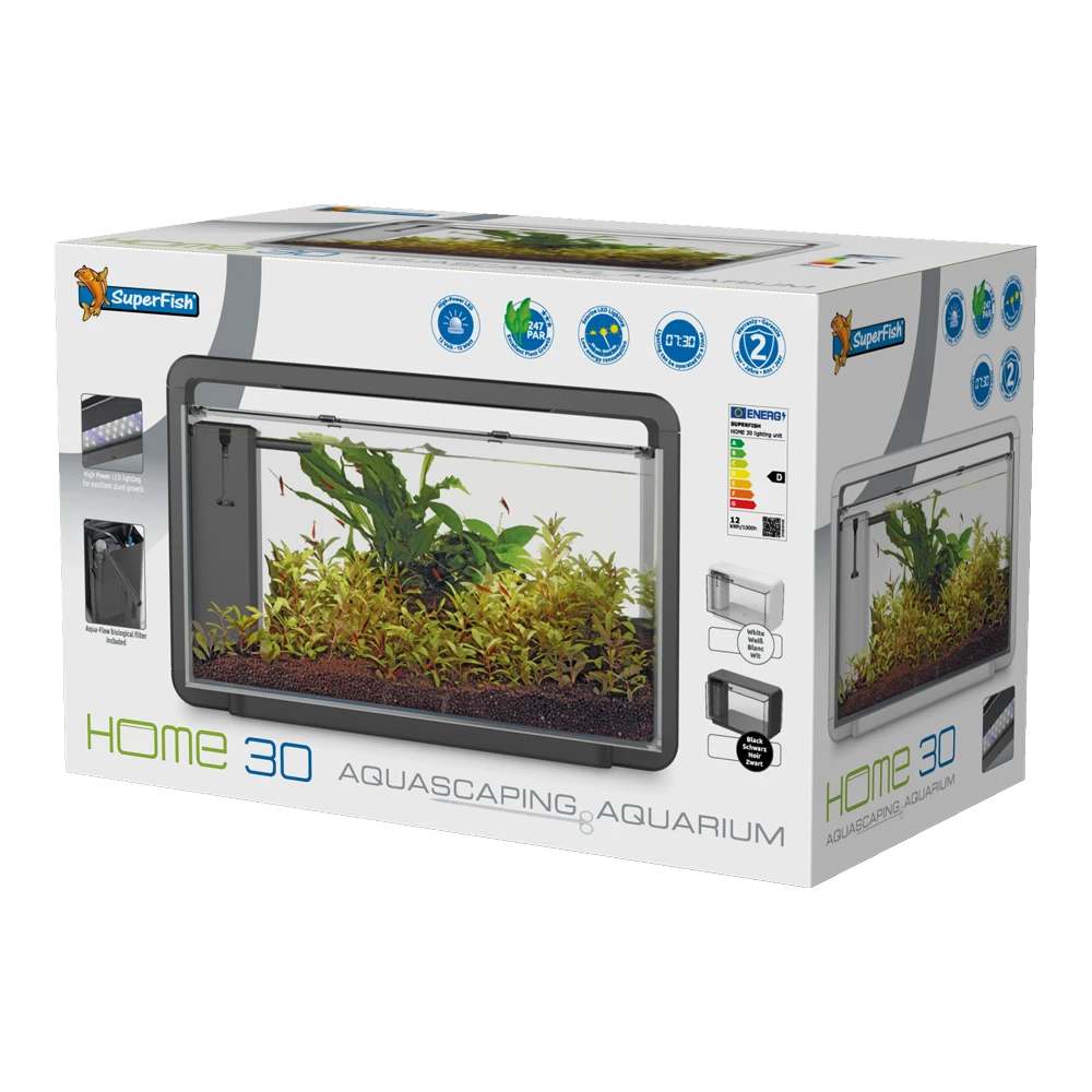 Superfish Aquarium Home 30 - Zwart 4 Superfish Aquarium Home 30 - Zwart - Afbeelding 2
