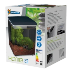 Superfish Aquarium Home 8 - Zwart -Huisdier Uitgebreid Winkel superfish aquarium home 8 zwart 2 3