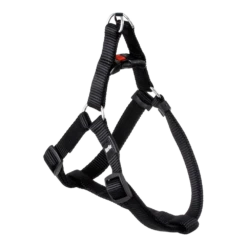 Flamingo Tuig Step&Go Ziggi Zwart - 40-70cm 25mm - Hondentuig