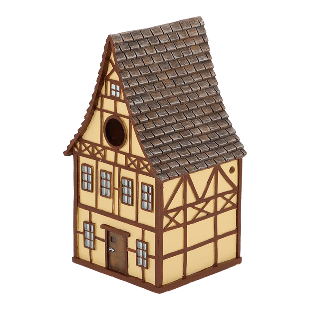 Vakwerk Nestkast Geel 4 Vakwerk Nestkast Geel - Afbeelding 2