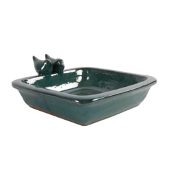 Vogelbad Momo Vierkant - 29x25x10,5cm - Blauw