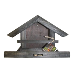 Vogelhuis Boszanger - Leislag Grijs - Zwart - 30x40x20cm