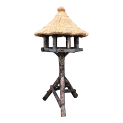 Vogelhuis Struis Groot - Riet - Zwart - 235x115x115cm