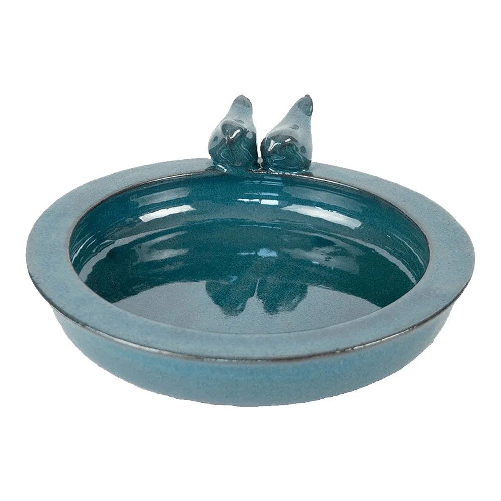 Vogelvoeder- En Drinkschaal - Blauw - 30,7x32,9x10,9cm