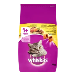 Whiskas 1+ Adult Droge Brokjes - Kip - Kattenvoer - 7kg