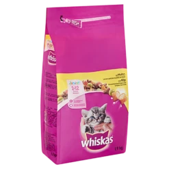 Whiskas Junior Droge Brokjes - Kip & Melk - Kittenvoer - 1,9kg -Huisdier Uitgebreid Winkel whiskas jr droge brokjes kip melk 1 9kg kattenvoer 5 1