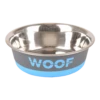 Flamingo Woof Hondenvoerbak - Grijs/Blauw - 21,5cm - 1700ml -Huisdier Uitgebreid Winkel woof hondenvoerbak grijs blauw 21 5cm 1700ml 1